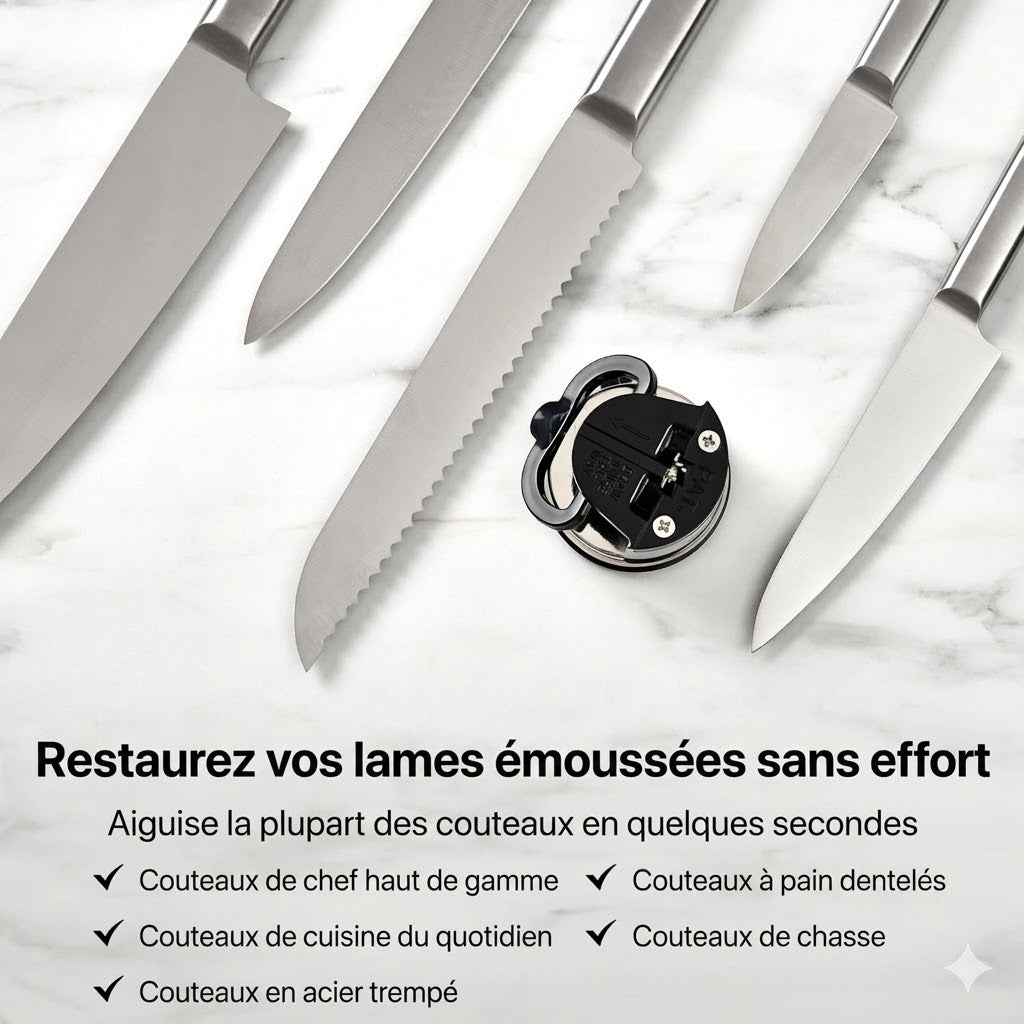 Affûteur de Couteaux Haute Précision : Préservez vos Lames à Vie (+ Ebook Inclus)