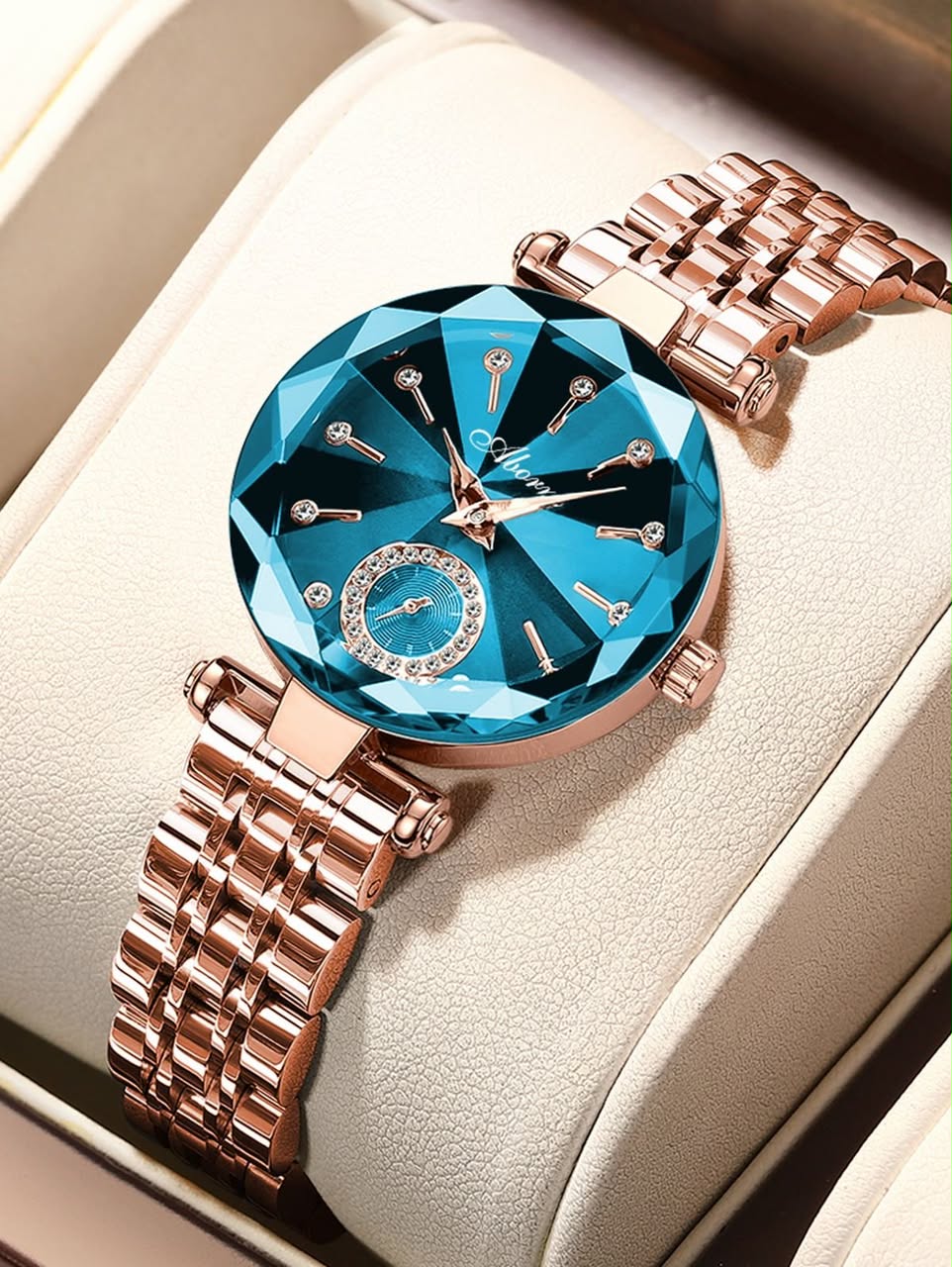 Élégance Royale™  –  Montre Femme Luxe Cristal