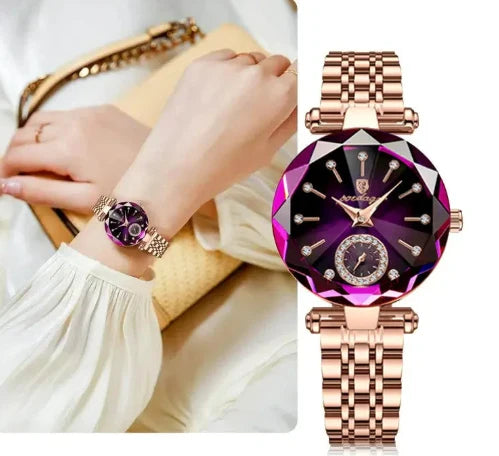 Élégance Royale™  –  Montre Femme Luxe Cristal